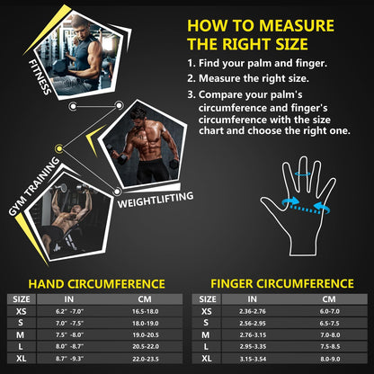 Breathable Weight Lifting Workout Gym Gloves: Fingerless Exercise Wrist Support | Enhance Palm Protection | Extra Grip for Fitness |Training | Rowing | Pull-Ups