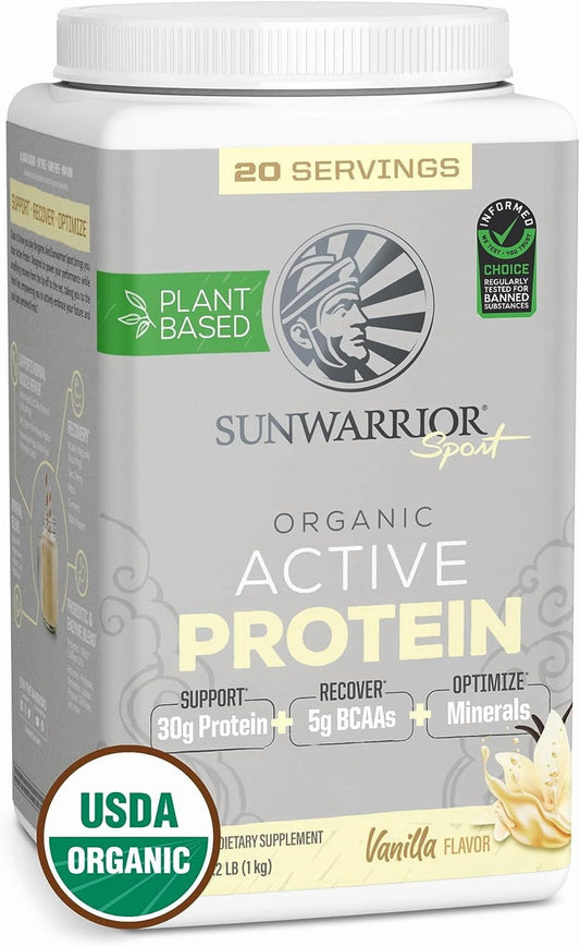 Sport Organic Active Protein Vanilla Vegan Protein Powder 20 Servings